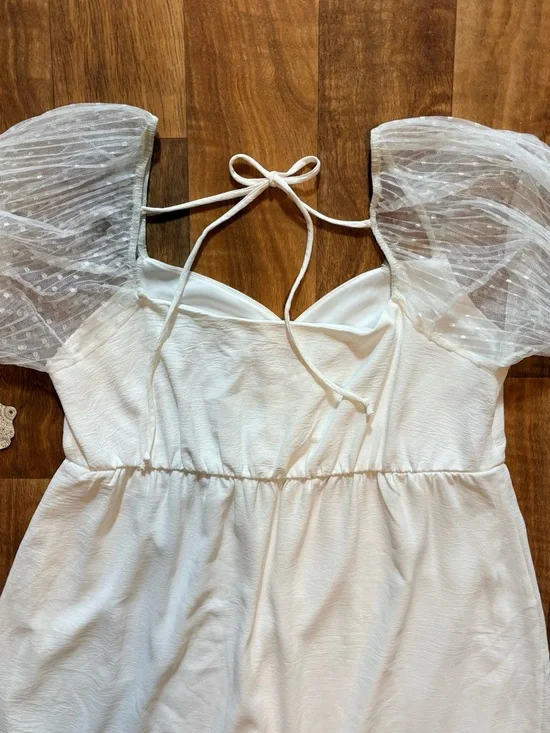 Altar'd State Natalie Dress Sweetheart Tie A-Line Short Dress Size Large NWT - Picture 7 of 9